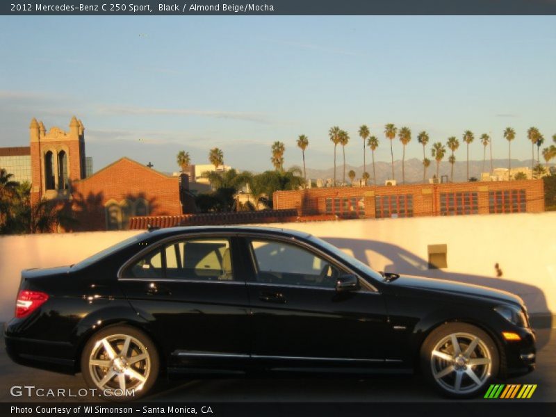 Black / Almond Beige/Mocha 2012 Mercedes-Benz C 250 Sport