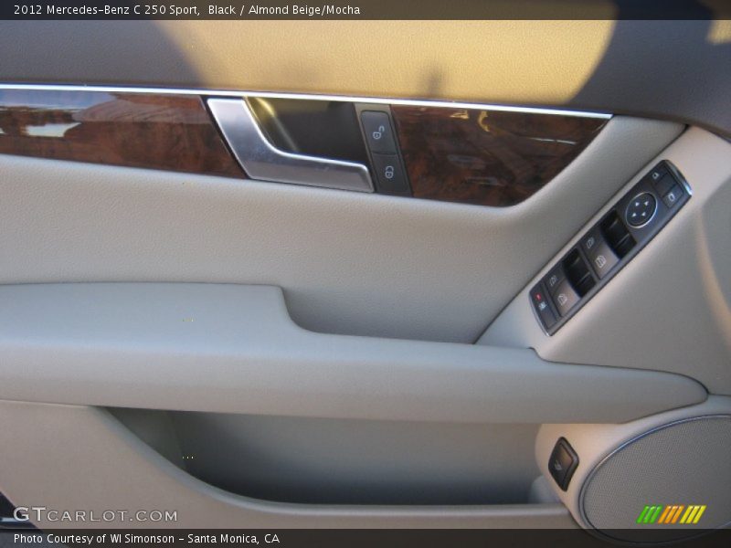 Black / Almond Beige/Mocha 2012 Mercedes-Benz C 250 Sport