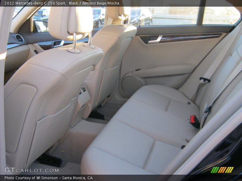 Black / Almond Beige/Mocha 2012 Mercedes-Benz C 250 Sport