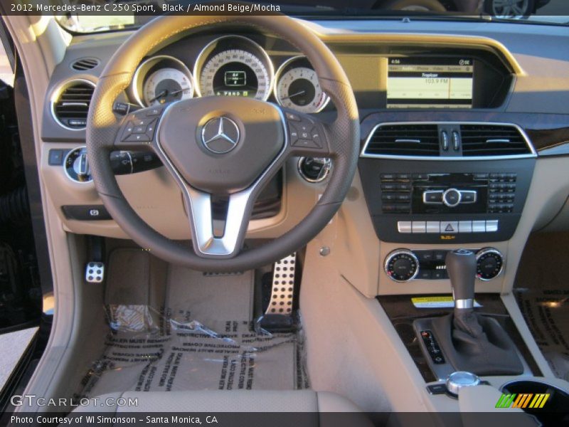 Black / Almond Beige/Mocha 2012 Mercedes-Benz C 250 Sport