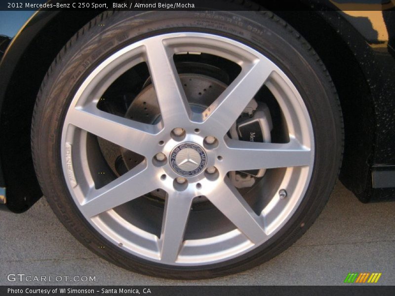 Black / Almond Beige/Mocha 2012 Mercedes-Benz C 250 Sport