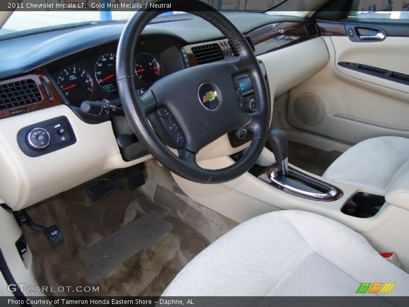 Gold Mist Metallic / Neutral 2011 Chevrolet Impala LT