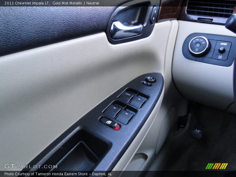 Gold Mist Metallic / Neutral 2011 Chevrolet Impala LT