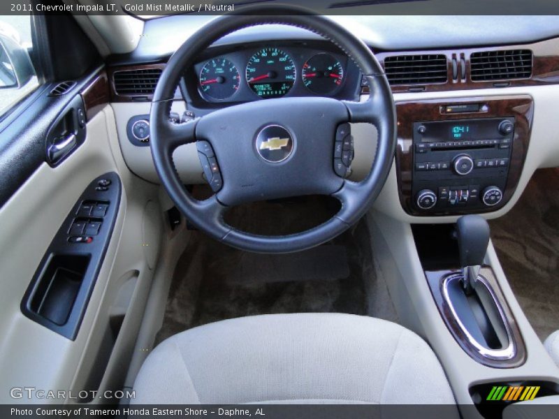 Gold Mist Metallic / Neutral 2011 Chevrolet Impala LT
