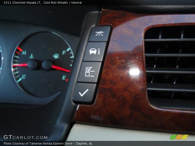 Gold Mist Metallic / Neutral 2011 Chevrolet Impala LT