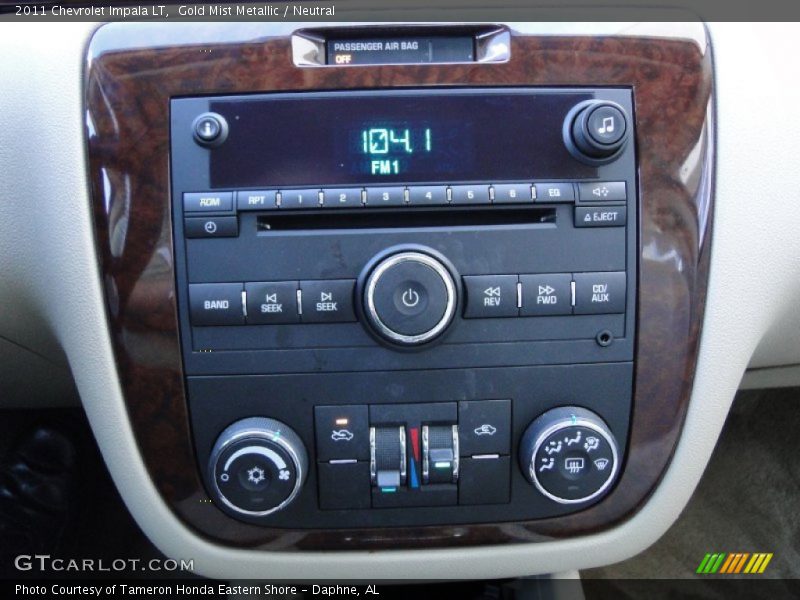 Gold Mist Metallic / Neutral 2011 Chevrolet Impala LT