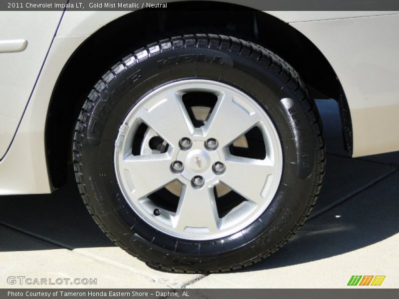 Gold Mist Metallic / Neutral 2011 Chevrolet Impala LT