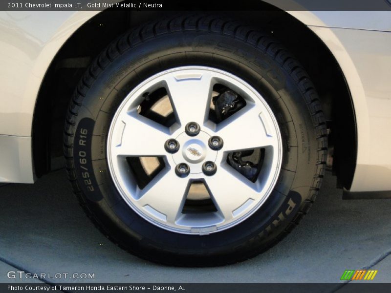 Gold Mist Metallic / Neutral 2011 Chevrolet Impala LT