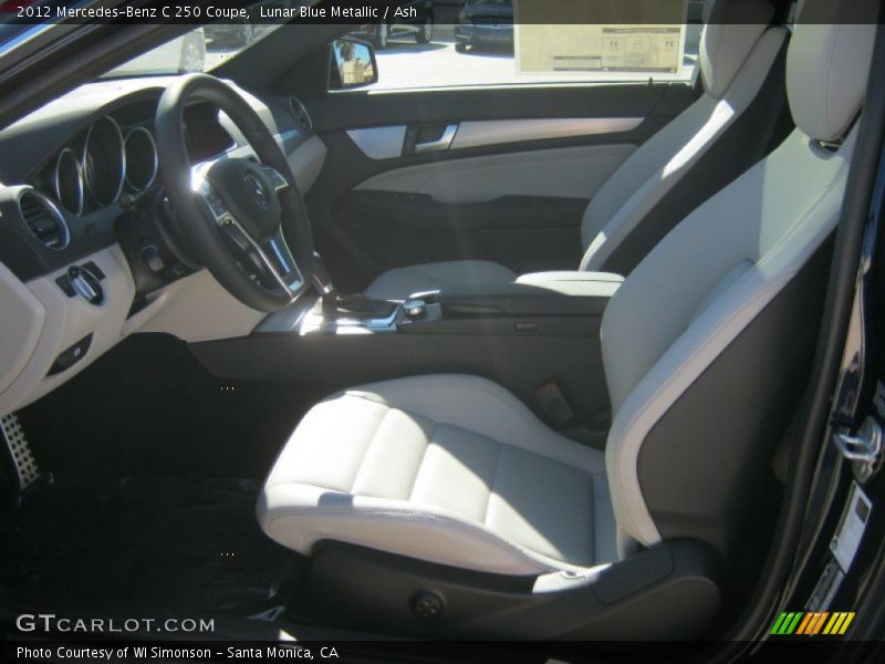 Lunar Blue Metallic / Ash 2012 Mercedes-Benz C 250 Coupe