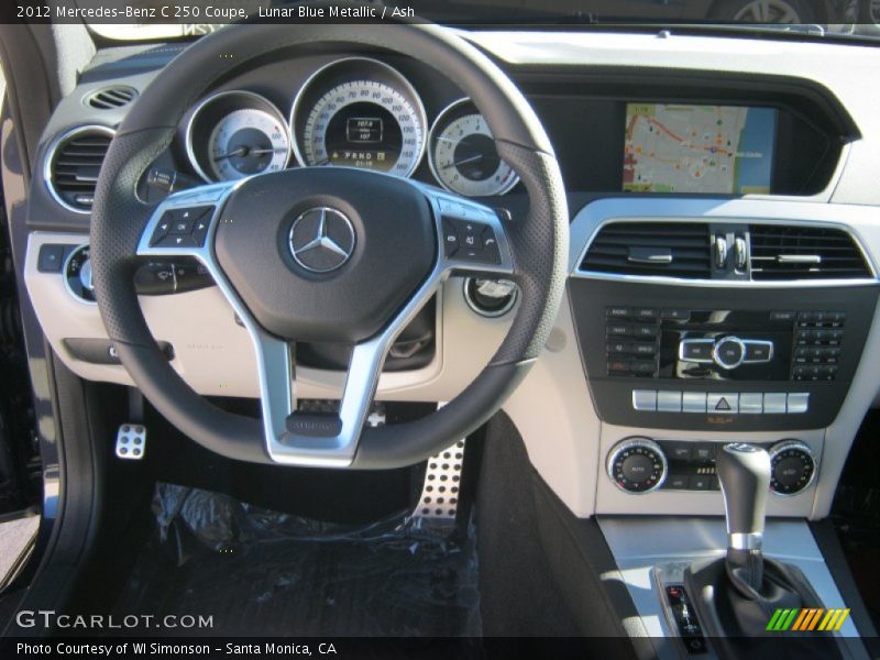 Lunar Blue Metallic / Ash 2012 Mercedes-Benz C 250 Coupe