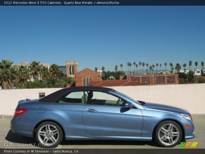  2012 E 550 Cabriolet Quartz Blue Metallic