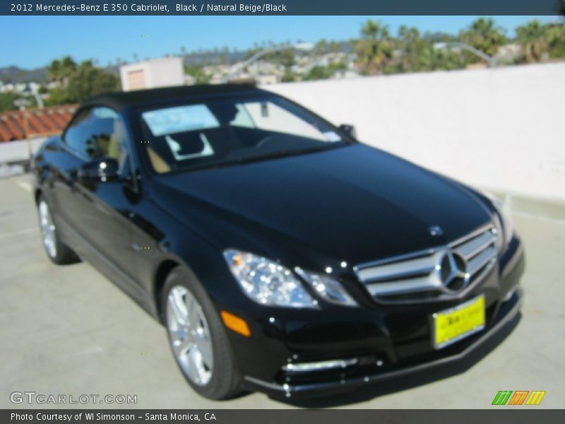 Black / Natural Beige/Black 2012 Mercedes-Benz E 350 Cabriolet