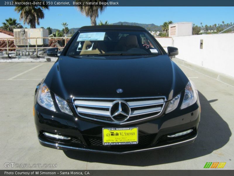 Black / Natural Beige/Black 2012 Mercedes-Benz E 350 Cabriolet