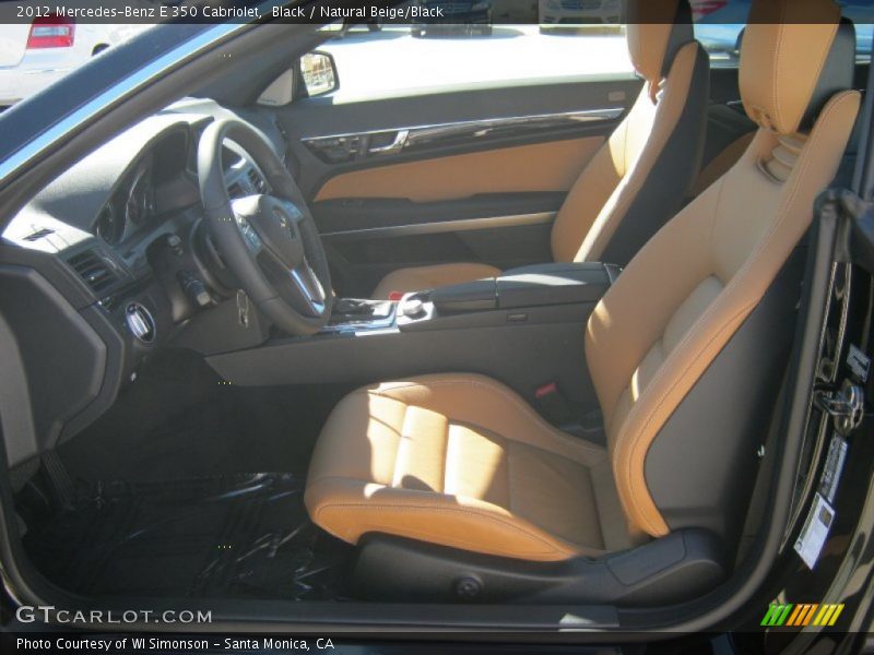 Black / Natural Beige/Black 2012 Mercedes-Benz E 350 Cabriolet