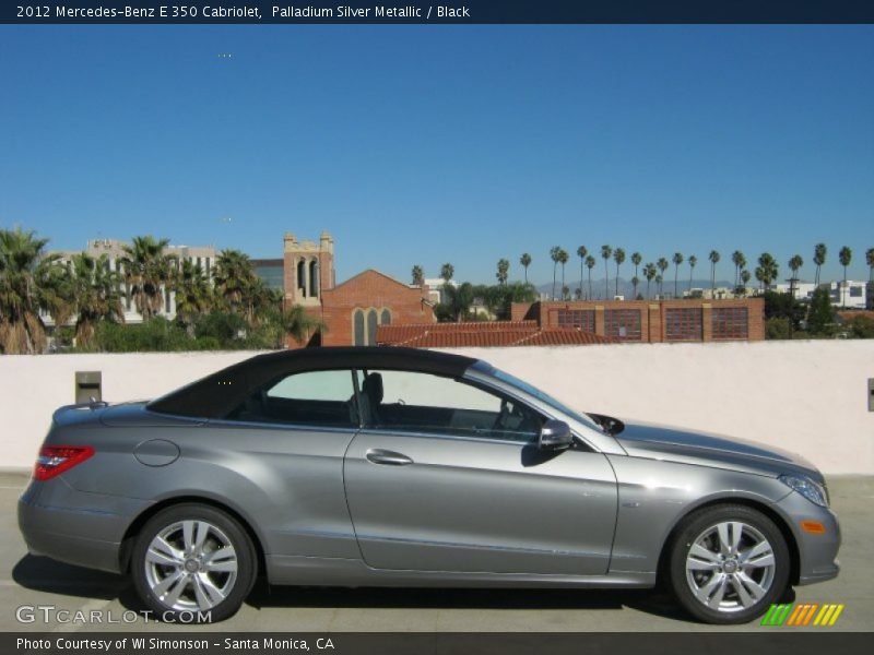 Palladium Silver Metallic / Black 2012 Mercedes-Benz E 350 Cabriolet
