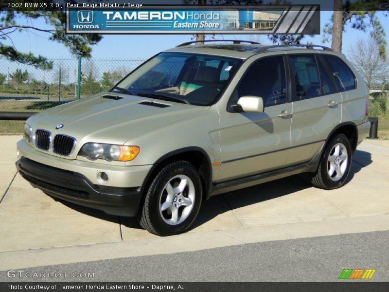 Pearl Beige Metallic / Beige 2002 BMW X5 3.0i