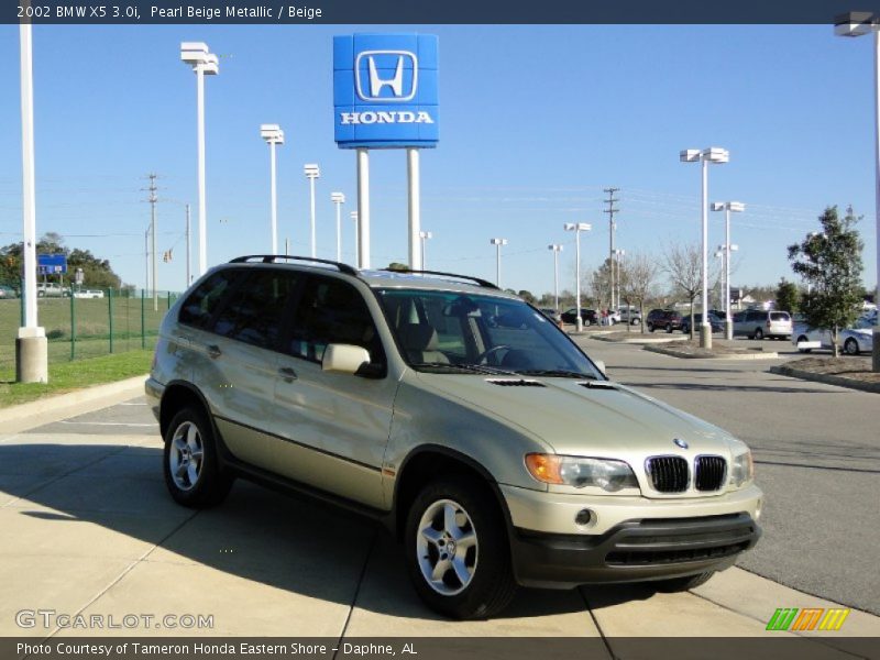 Pearl Beige Metallic / Beige 2002 BMW X5 3.0i
