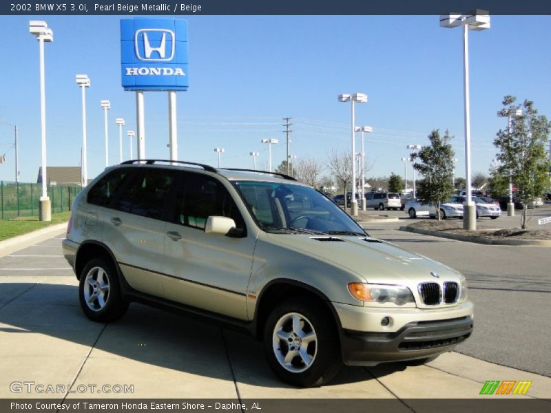 Pearl Beige Metallic / Beige 2002 BMW X5 3.0i