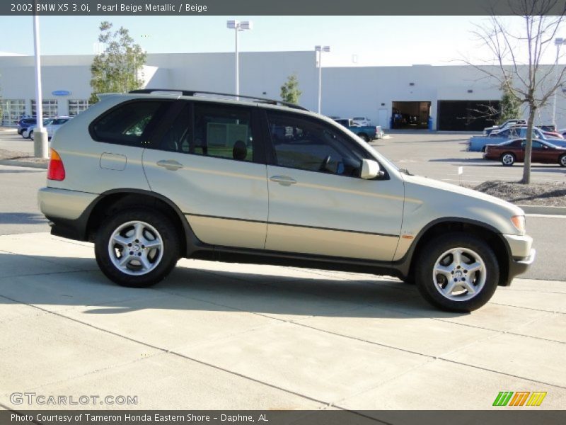 Pearl Beige Metallic / Beige 2002 BMW X5 3.0i