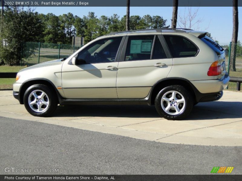 Pearl Beige Metallic / Beige 2002 BMW X5 3.0i