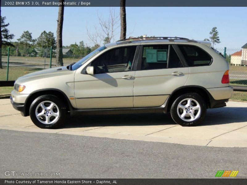 Pearl Beige Metallic / Beige 2002 BMW X5 3.0i