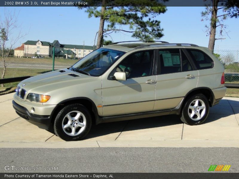 Pearl Beige Metallic / Beige 2002 BMW X5 3.0i