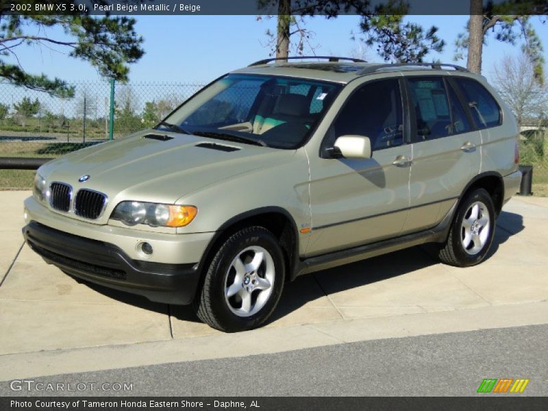 Pearl Beige Metallic / Beige 2002 BMW X5 3.0i