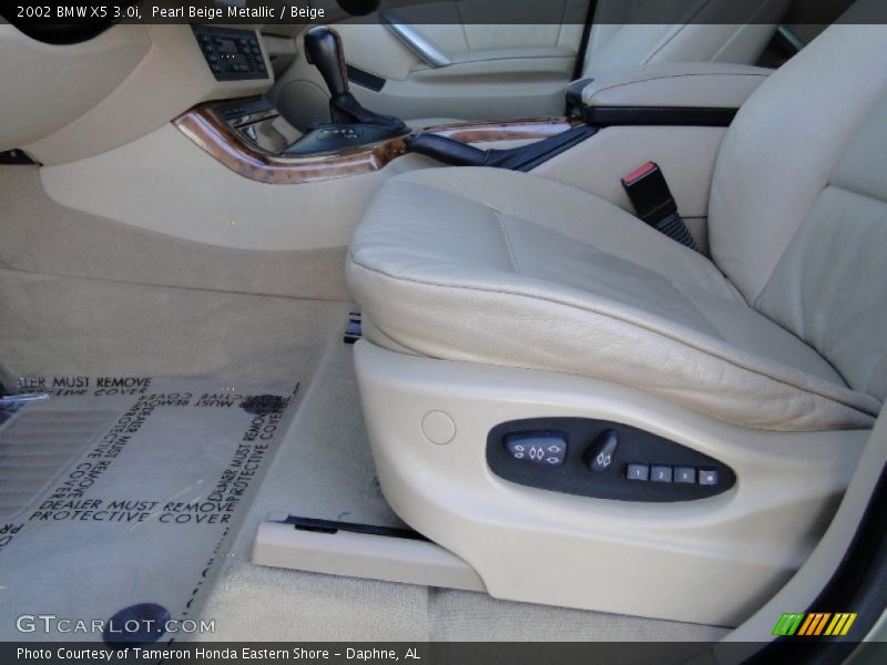 Pearl Beige Metallic / Beige 2002 BMW X5 3.0i