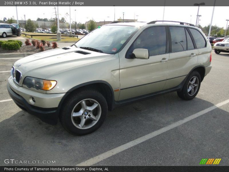 Pearl Beige Metallic / Beige 2002 BMW X5 3.0i