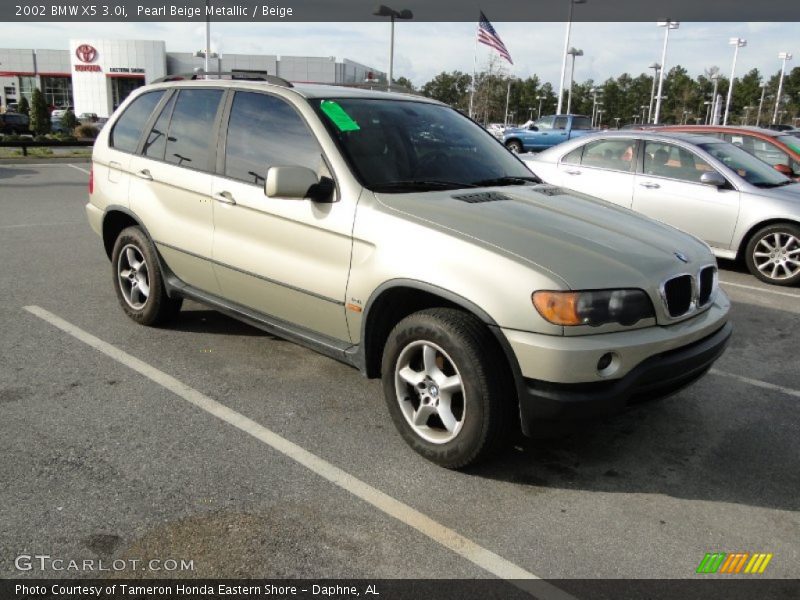 Pearl Beige Metallic / Beige 2002 BMW X5 3.0i