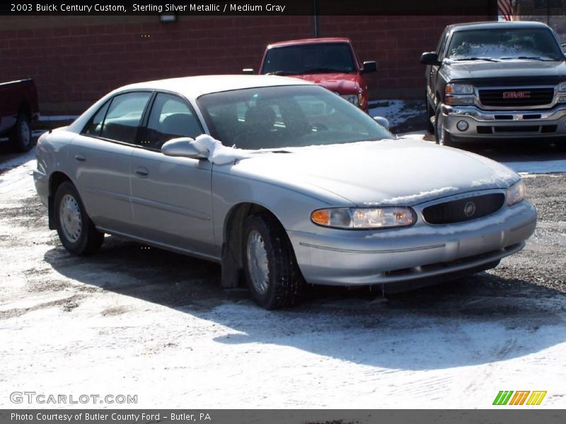 Sterling Silver Metallic / Medium Gray 2003 Buick Century Custom