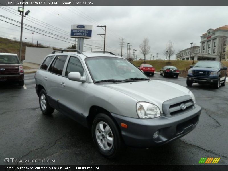 Smart Silver / Gray 2005 Hyundai Santa Fe GLS 4WD