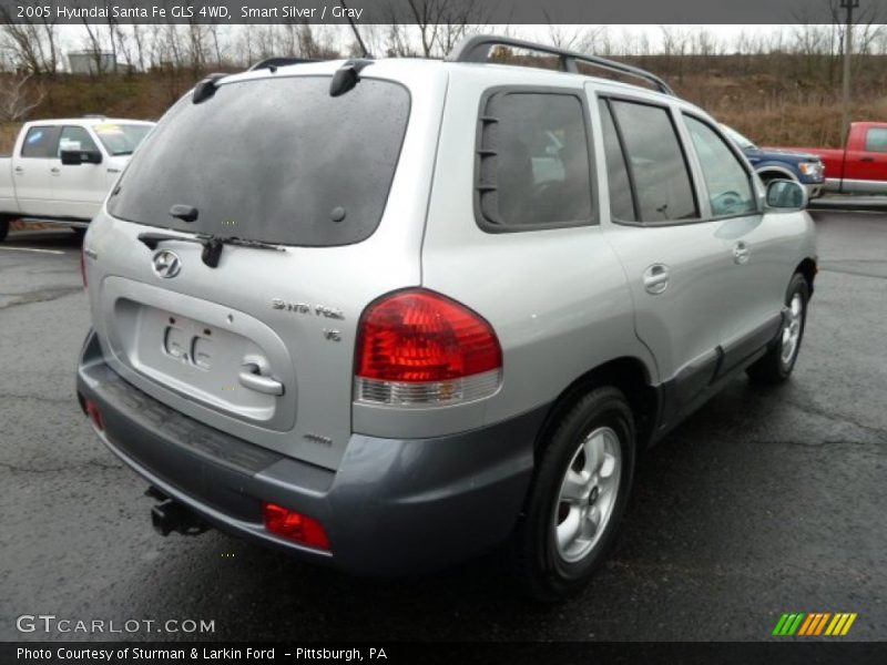 Smart Silver / Gray 2005 Hyundai Santa Fe GLS 4WD