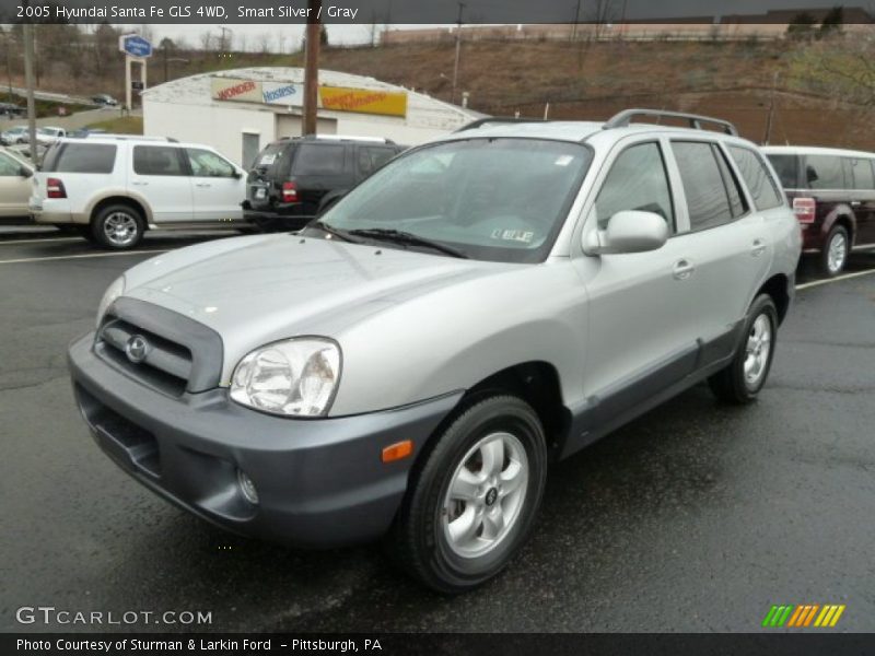 Smart Silver / Gray 2005 Hyundai Santa Fe GLS 4WD
