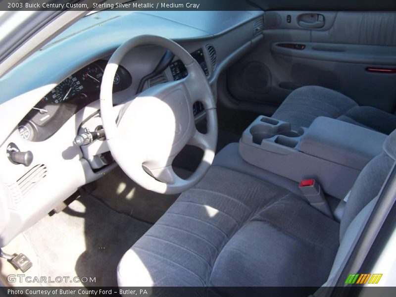 Sterling Silver Metallic / Medium Gray 2003 Buick Century Custom