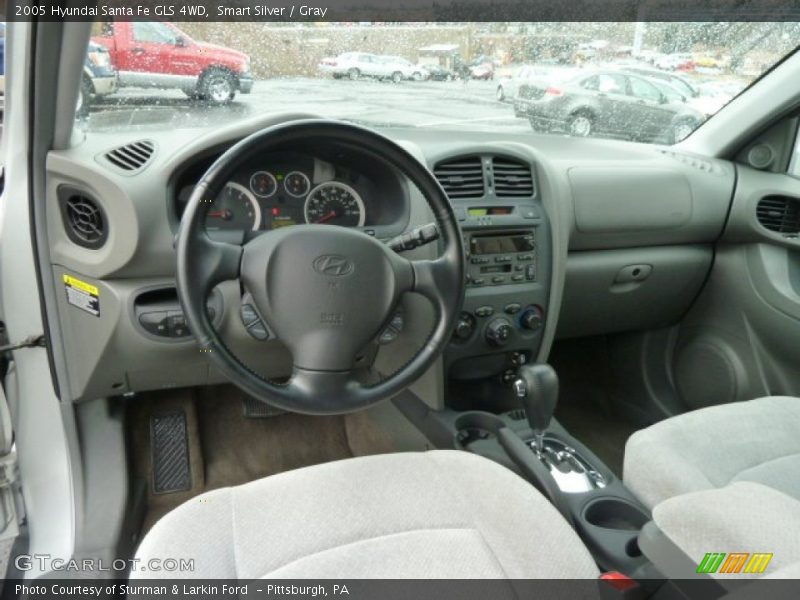 Smart Silver / Gray 2005 Hyundai Santa Fe GLS 4WD