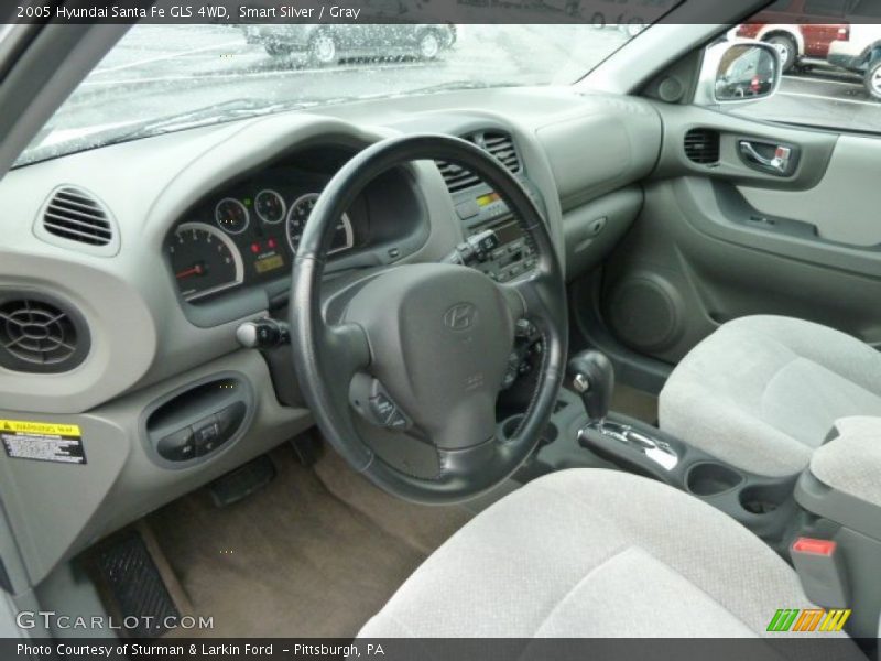 Smart Silver / Gray 2005 Hyundai Santa Fe GLS 4WD