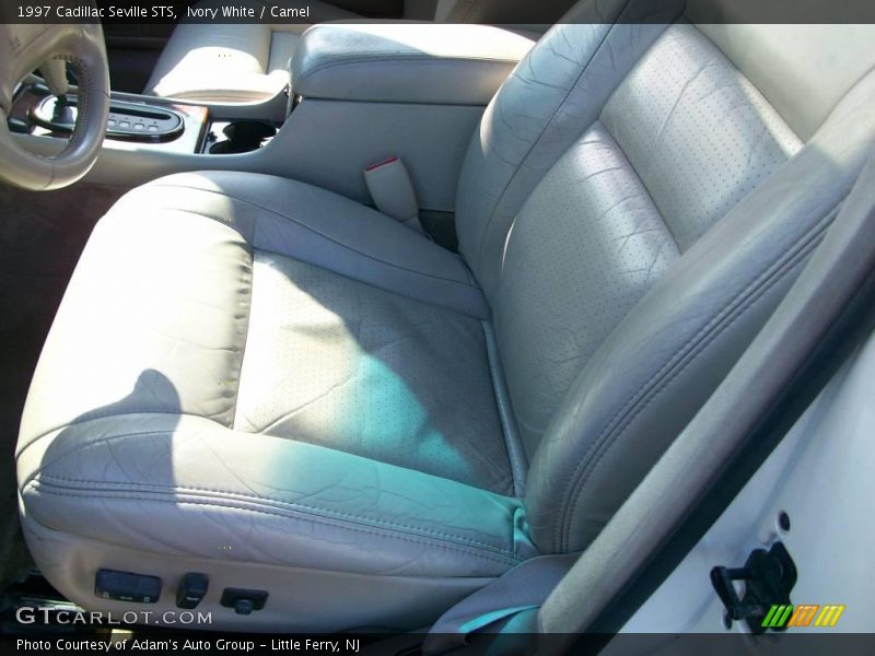 Ivory White / Camel 1997 Cadillac Seville STS