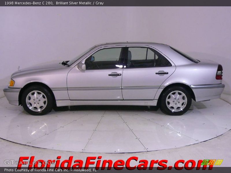 Brilliant Silver Metallic / Gray 1998 Mercedes-Benz C 280