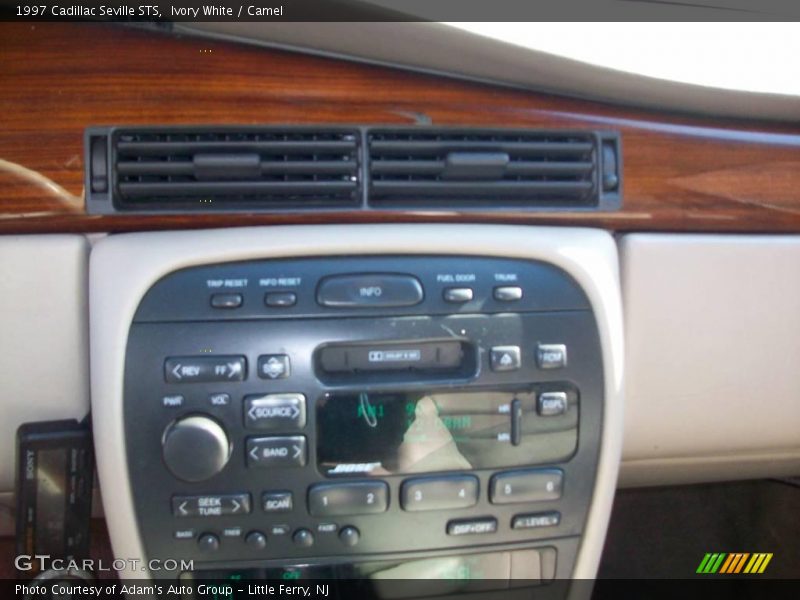 Ivory White / Camel 1997 Cadillac Seville STS