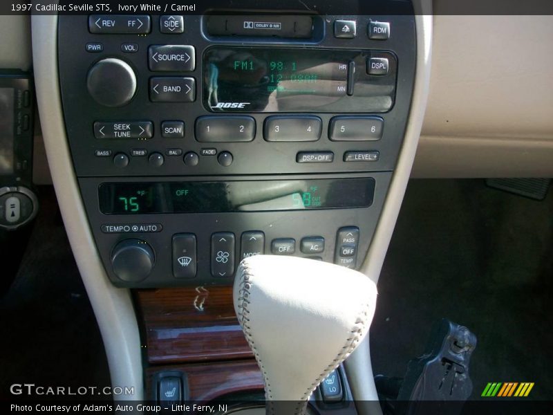 Ivory White / Camel 1997 Cadillac Seville STS