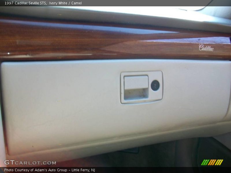 Ivory White / Camel 1997 Cadillac Seville STS