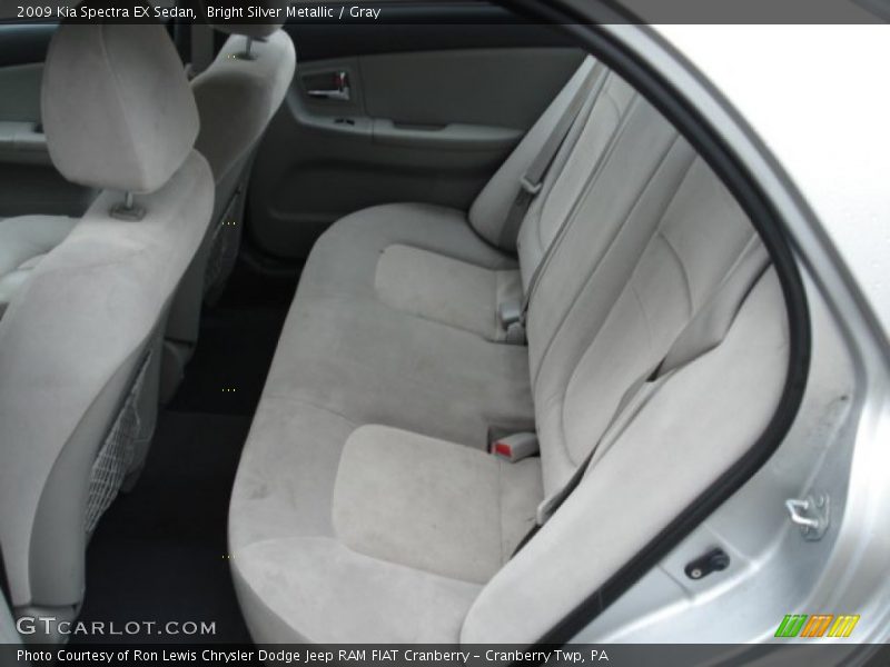 Bright Silver Metallic / Gray 2009 Kia Spectra EX Sedan
