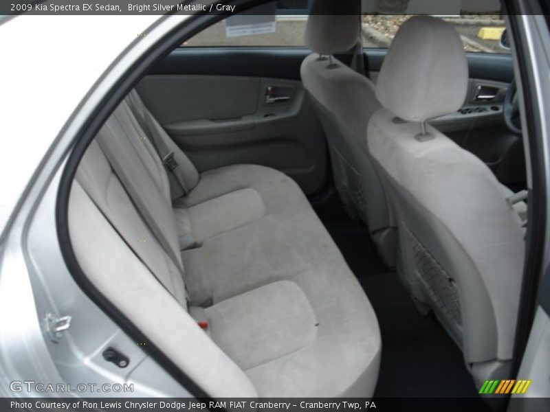 Bright Silver Metallic / Gray 2009 Kia Spectra EX Sedan