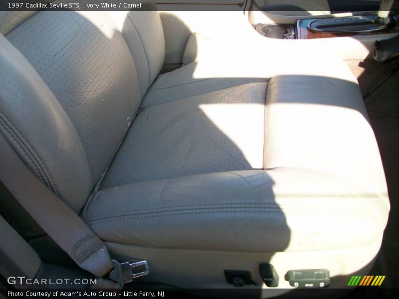 Ivory White / Camel 1997 Cadillac Seville STS