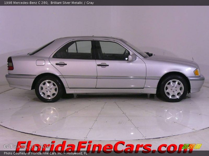 Brilliant Silver Metallic / Gray 1998 Mercedes-Benz C 280