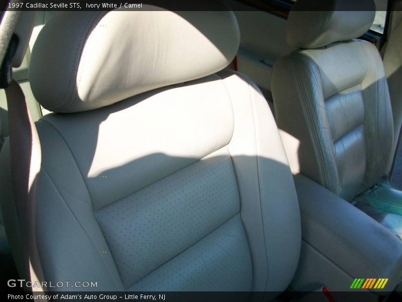 Ivory White / Camel 1997 Cadillac Seville STS