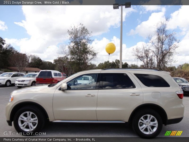 White Gold / Black 2011 Dodge Durango Crew