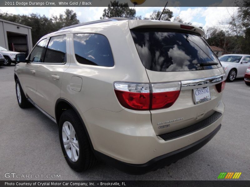 White Gold / Black 2011 Dodge Durango Crew