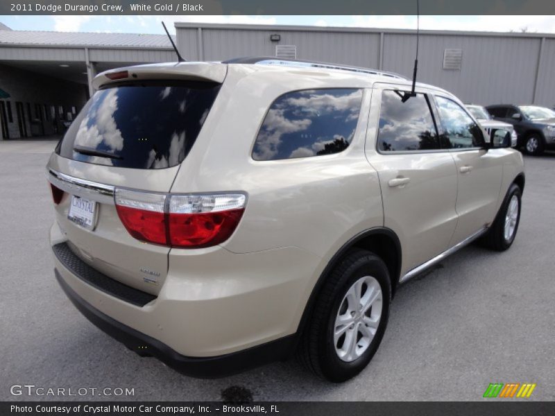 White Gold / Black 2011 Dodge Durango Crew